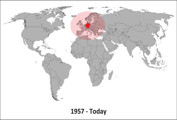 Germany’s World Conquest Plans_Weltkarte 1957-Today